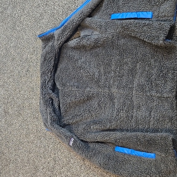 Patagonia Women Blue Reversible Fleece Vest Sz XXS - Picture 5 of 5